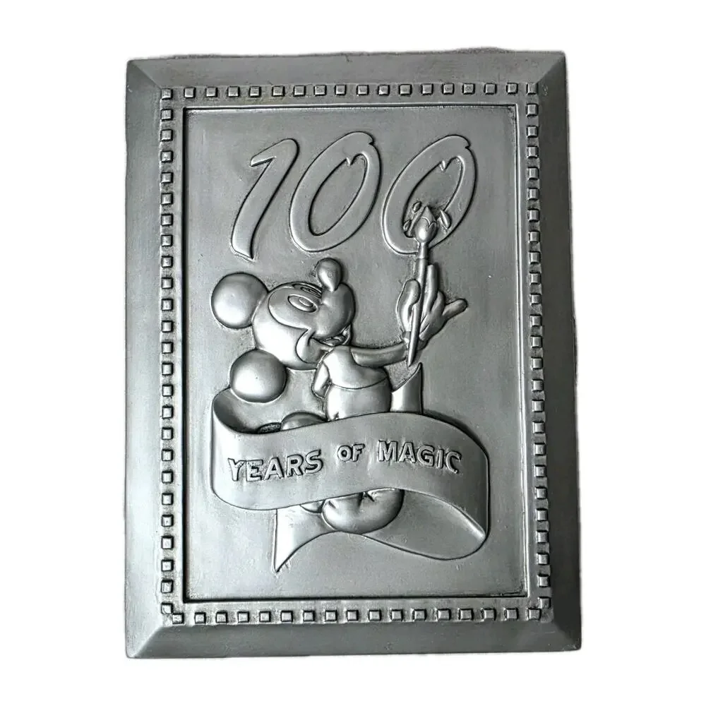 Walt Disney World Pewter Picture Frame And Mickey Mouse Pin